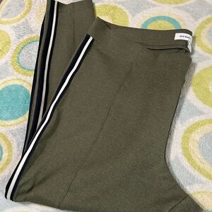 Old Navy Stevie Side Stripe Pants Olive Green XXL